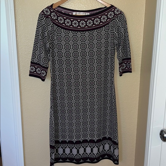 Max Studio Black and White Geometric Dress - Picture 1 of 2